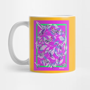 the landscape from the birds nest ecopop in floral magical zentangle art patterns Mug